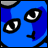 blue cat face