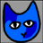blue cat head