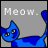 blue cat meow