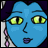 blue girl