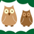 two brown owls