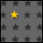 gold star on grey